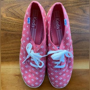 Keds 8.5 Pink and White